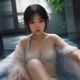 内容审核专员工作照，戴眼镜女性在电脑前查看视频审核界面，办公室灯光柔和